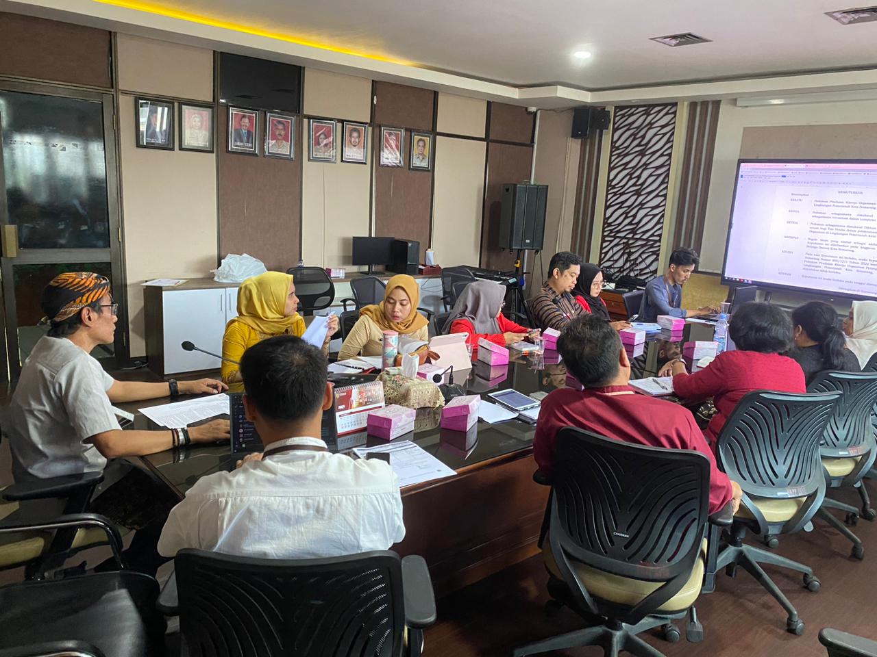 Rapat Pembahasan Pedoman Kinerja Organisasi di BKPP Kota Semarang